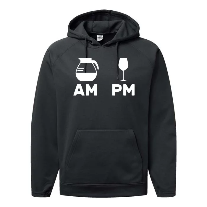 Coffee and Wine Performance Fleece Hoodie