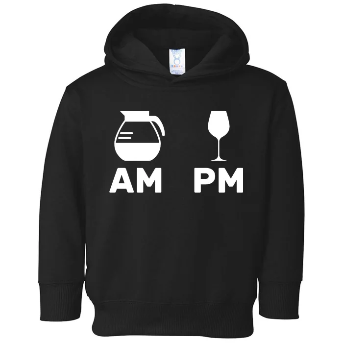 Coffee and Wine Toddler Hoodie