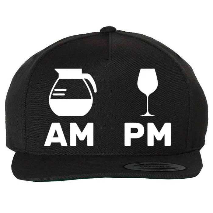 Coffee and Wine Wool Snapback Cap