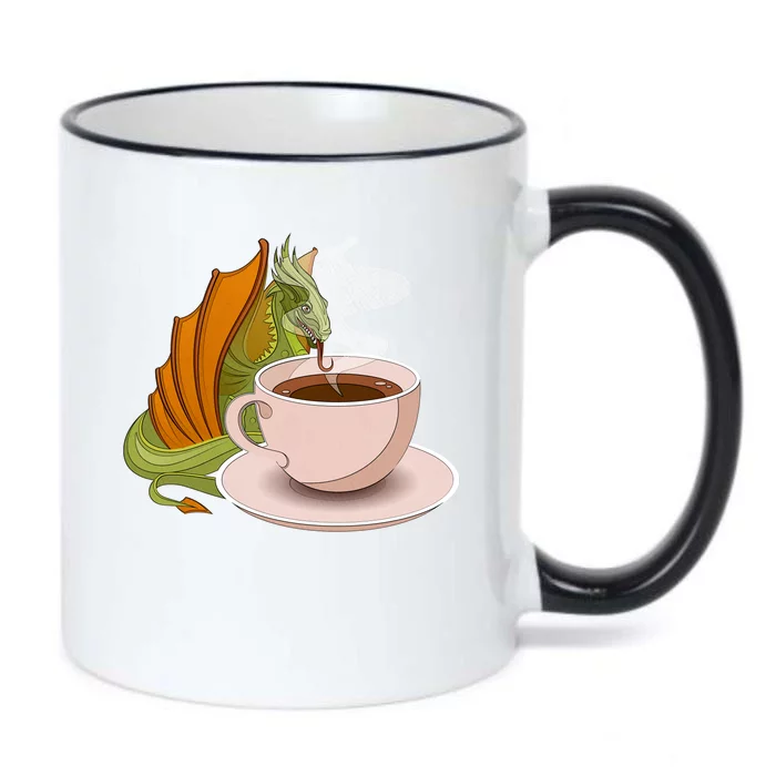 Coffee Caffeine Dragon Black Color Changing Mug