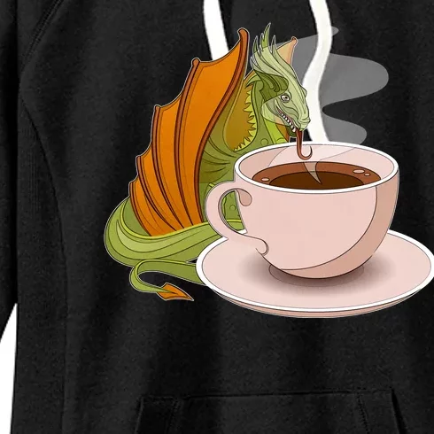 Coffee Caffeine Dragon Women's Fleece Hoodie