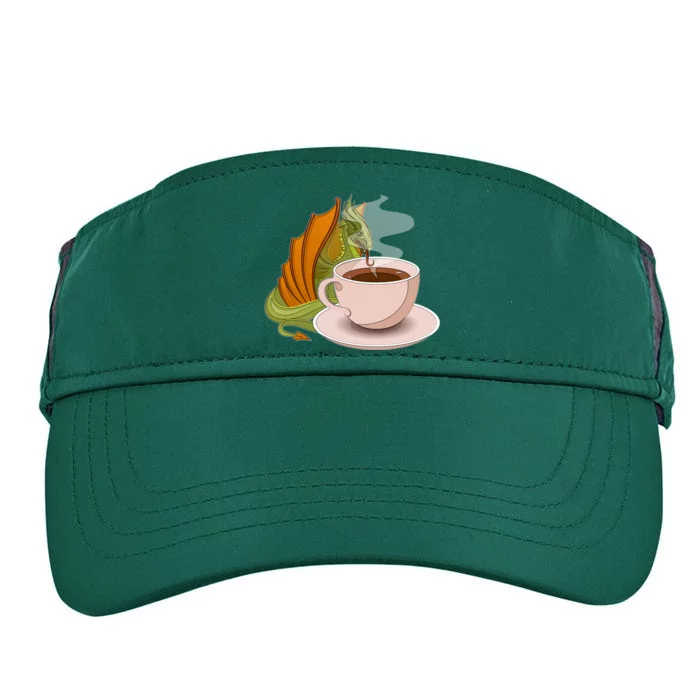 Coffee Caffeine Dragon Adult Drive Performance Visor