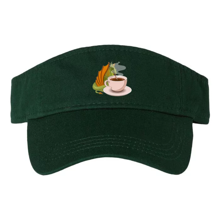 Coffee Caffeine Dragon Valucap Bio-Washed Visor