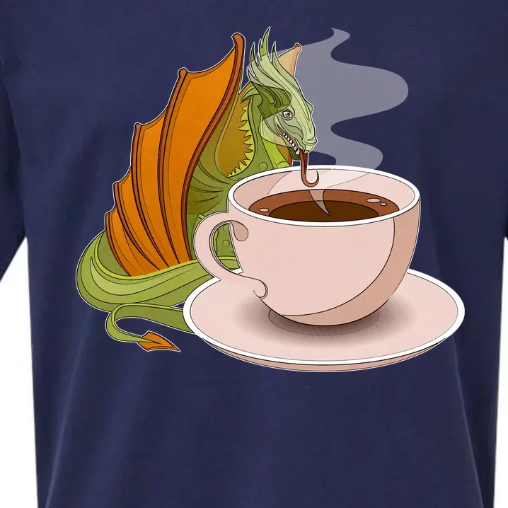 Coffee Caffeine Dragon Sueded Cloud Jersey T-Shirt