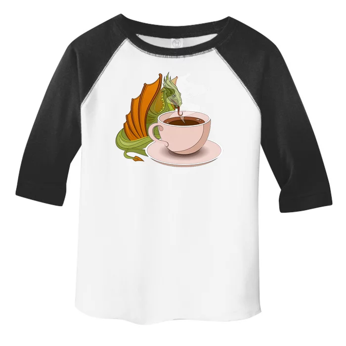 Coffee Caffeine Dragon Toddler Fine Jersey T-Shirt