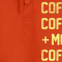 Coffee Coffee and More Coffee Dry Zone Grid Performance Polo