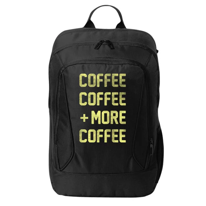 Coffee Coffee and More Coffee City Backpack