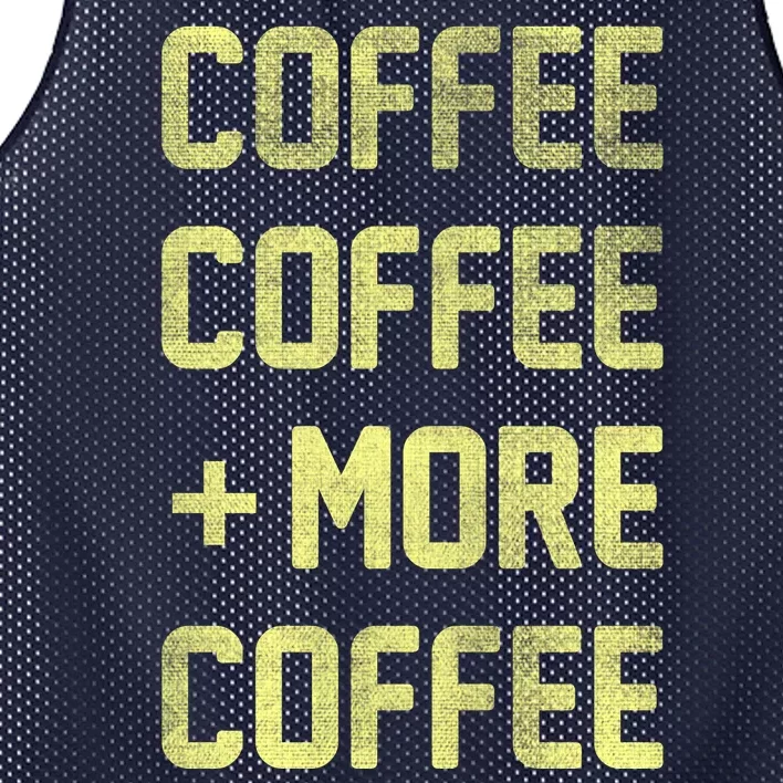 Coffee Coffee and More Coffee Mesh Reversible Basketball Jersey Tank