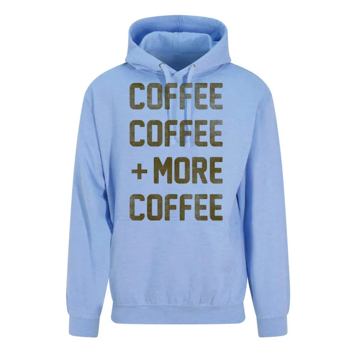 Coffee Coffee and More Coffee Unisex Surf Hoodie