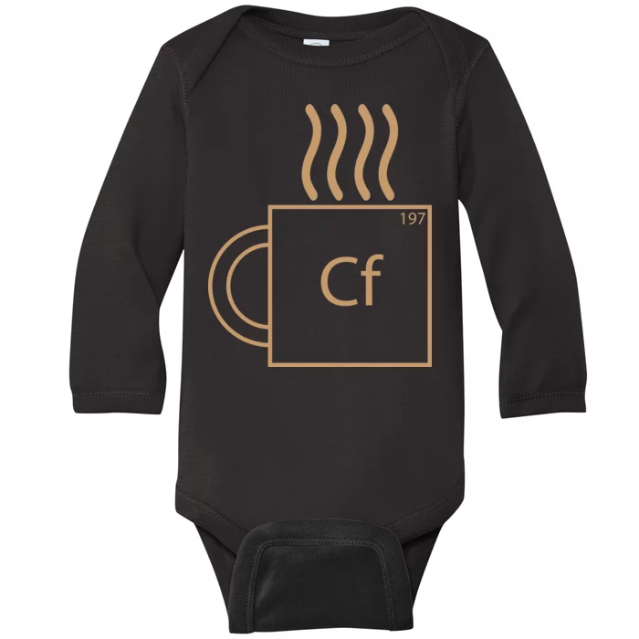 Coffee Element CF Baby Long Sleeve Bodysuit