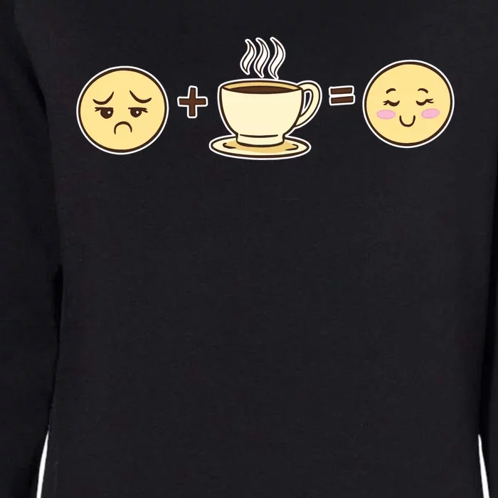 Coffee Emoji Womens California Wash Sweatshirt