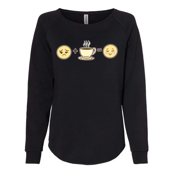 Coffee Emoji Womens California Wash Sweatshirt