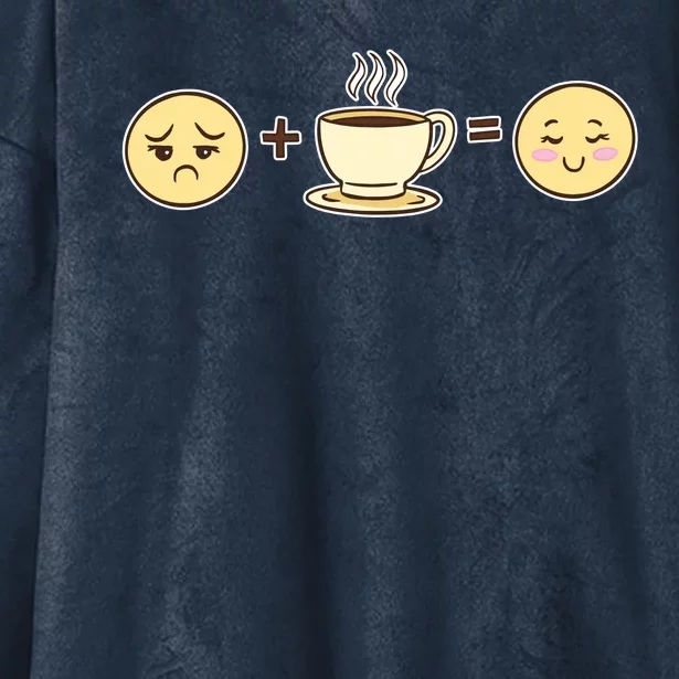 Coffee Emoji Hooded Wearable Blanket