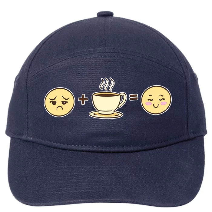 Coffee Emoji 7-Panel Snapback Hat