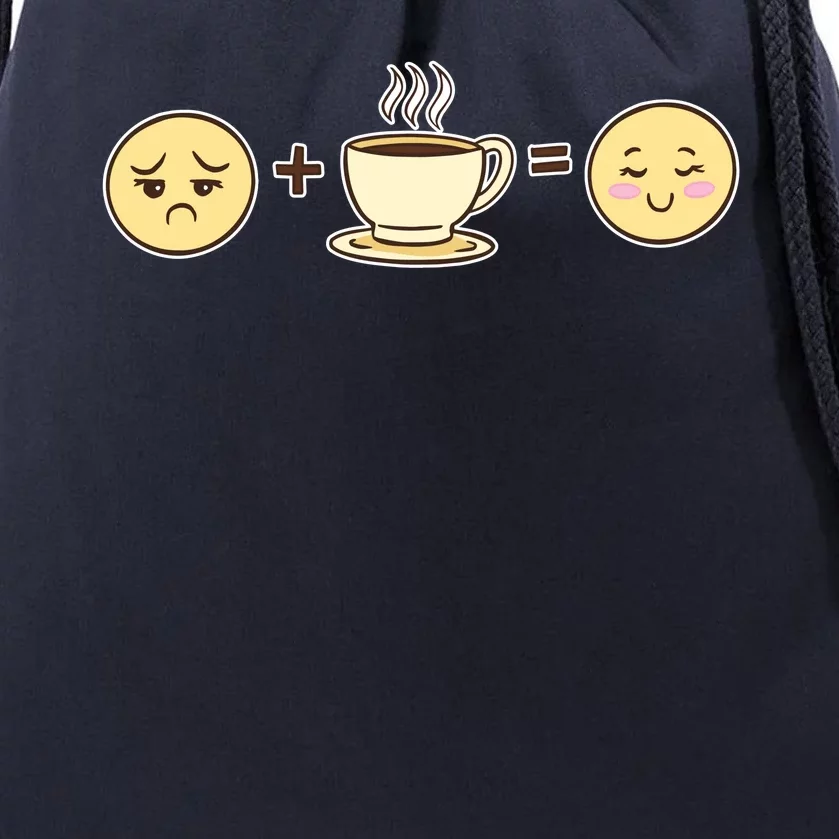 Coffee Emoji Drawstring Bag