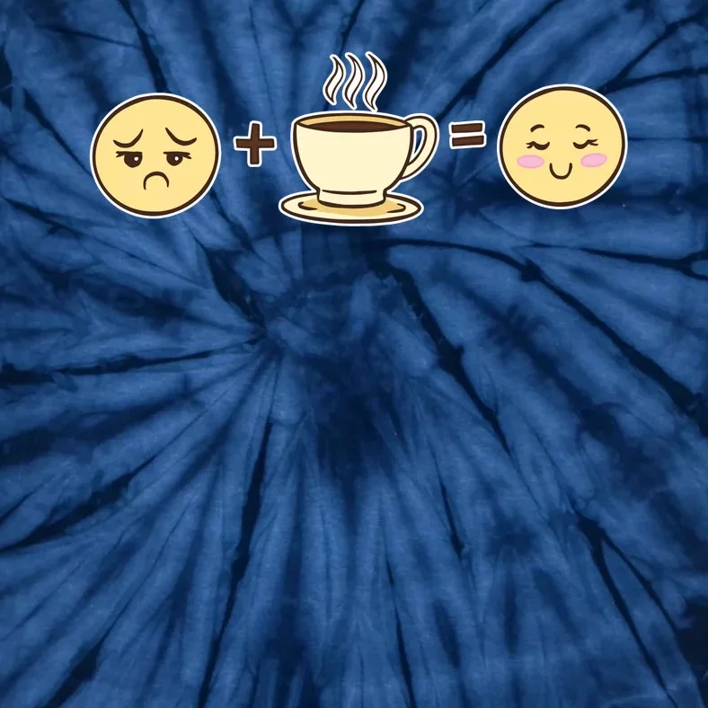 Coffee Emoji Tie-Dye T-Shirt