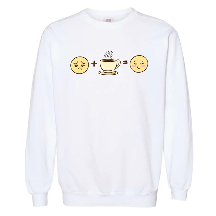 Coffee Emoji Garment-Dyed Sweatshirt