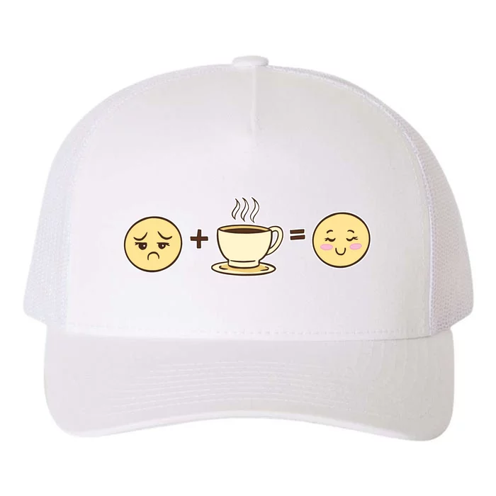 Coffee Emoji Yupoong Adult 5-Panel Trucker Hat