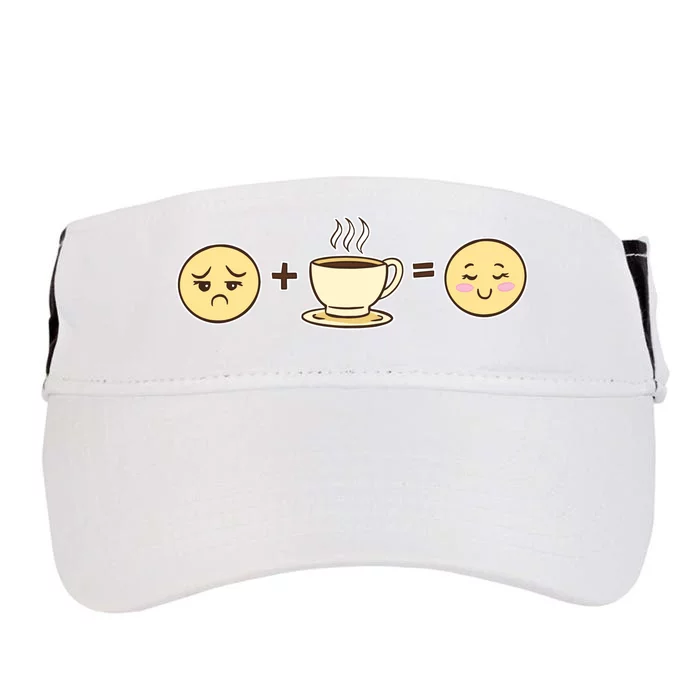 Coffee Emoji Adult Drive Performance Visor