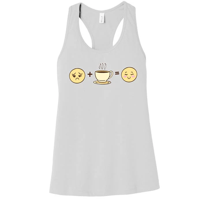 Coffee Emoji Women's Racerback Tank