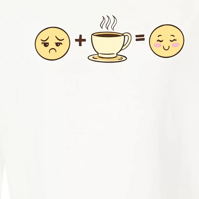 Coffee Emoji Cropped Pullover Crew