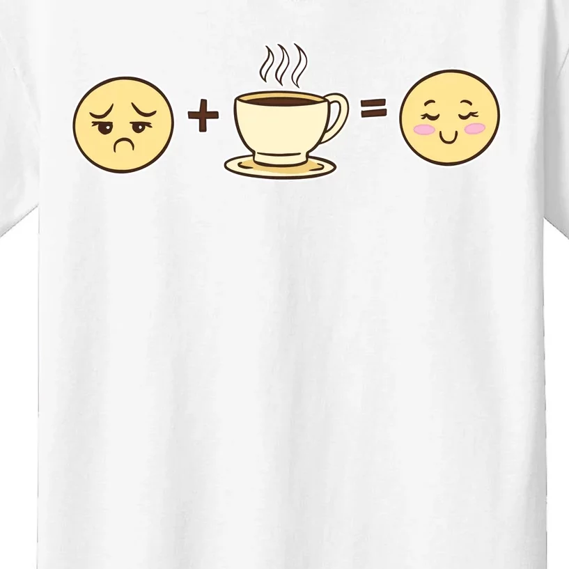 Coffee Emoji Kids T-Shirt