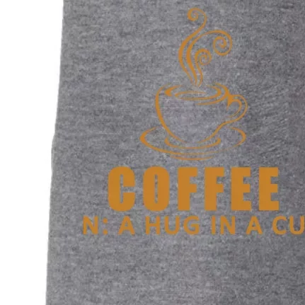 Coffee Hug In A Cup Funny Doggie 3-End Fleece Hoodie