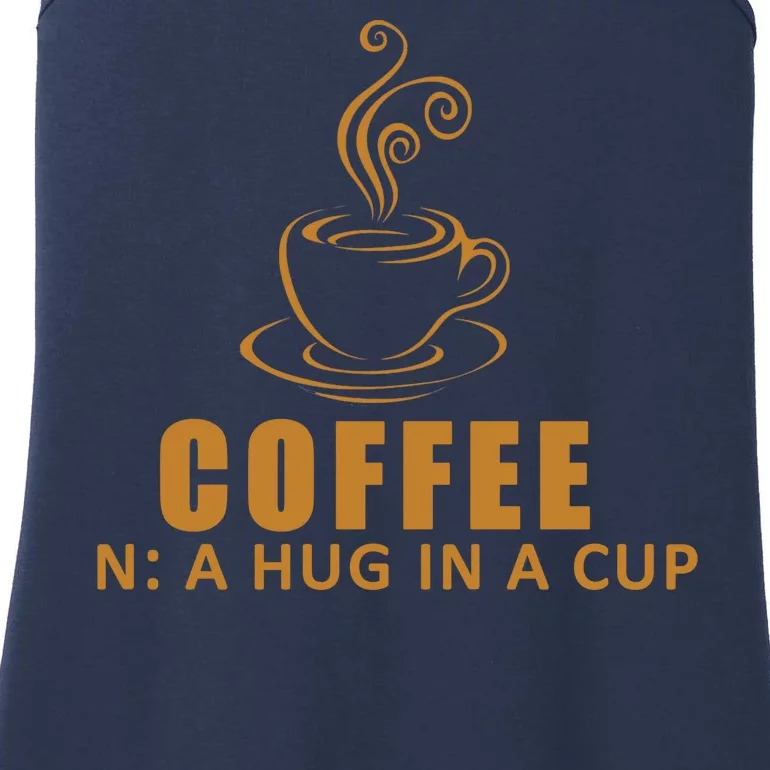 Coffee Hug In A Cup Funny Ladies Essential Tank