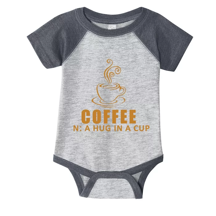 Coffee Hug In A Cup Funny Infant Baby Jersey Bodysuit