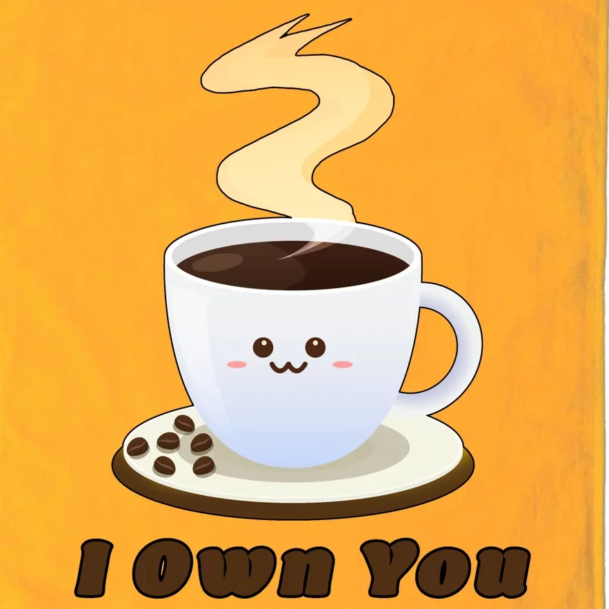 Coffee I Own You Platinum Collection Golf Towel