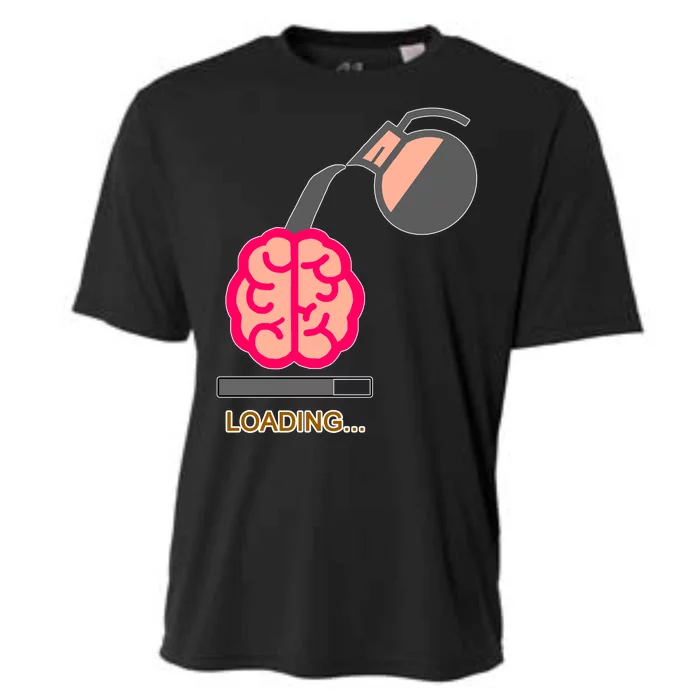 Coffee Loading Brain Cooling Performance Crew T-Shirt