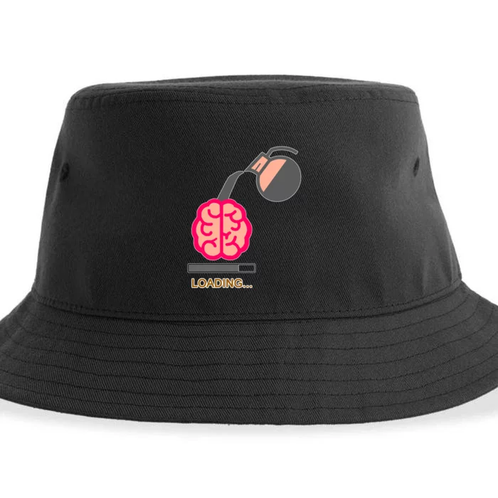 Coffee Loading Brain Sustainable Bucket Hat