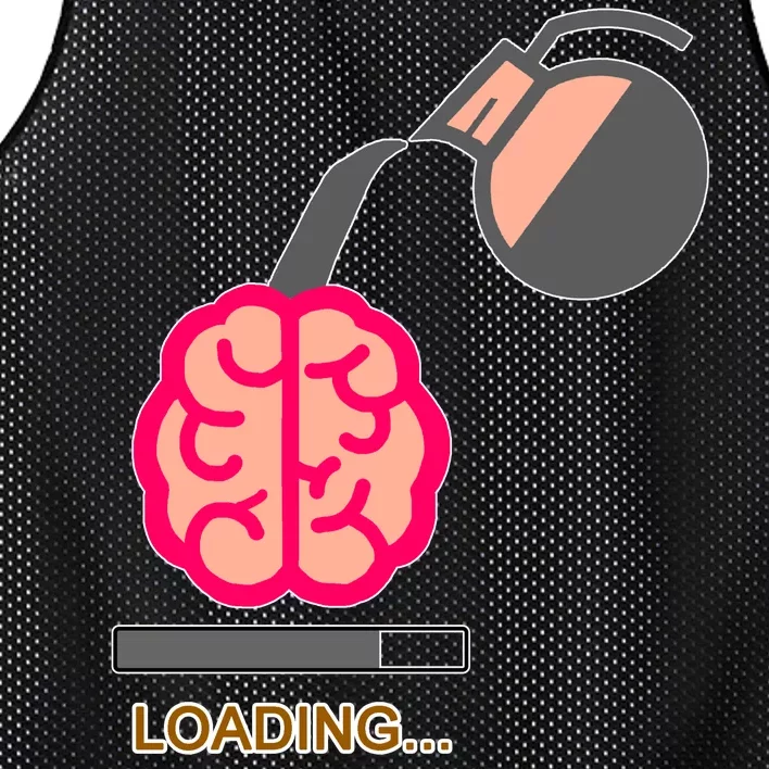 Coffee Loading Brain Mesh Reversible Basketball Jersey Tank