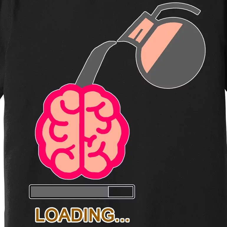 Coffee Loading Brain Premium T-Shirt