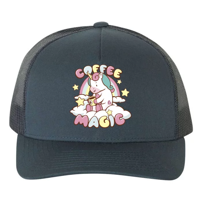 Coffee Magic Unicorn Yupoong Adult 5-Panel Trucker Hat