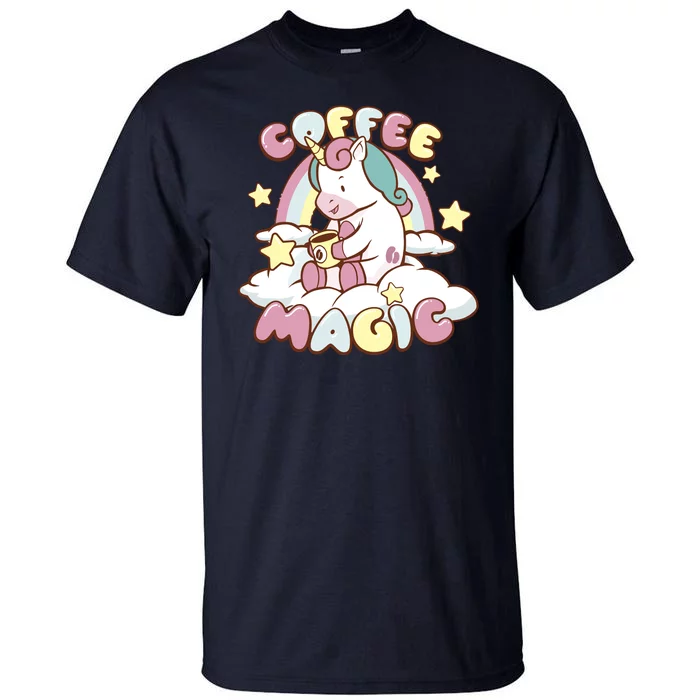 Coffee Magic Unicorn Tall T-Shirt