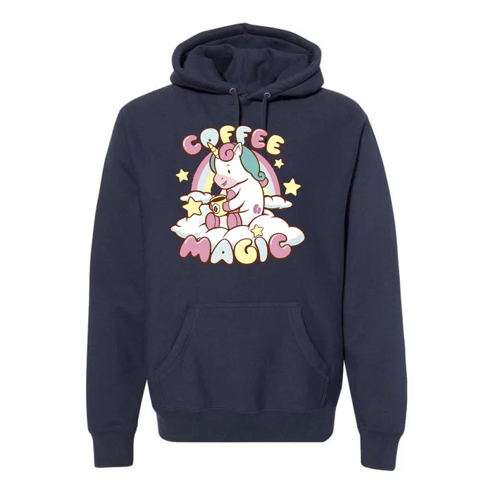 Coffee Magic Unicorn Premium Hoodie