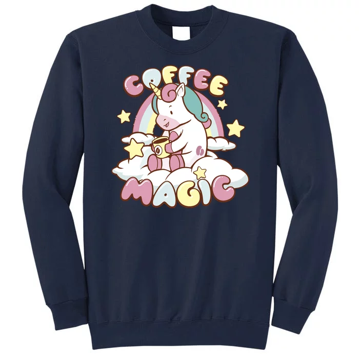 Coffee Magic Unicorn Tall Sweatshirt