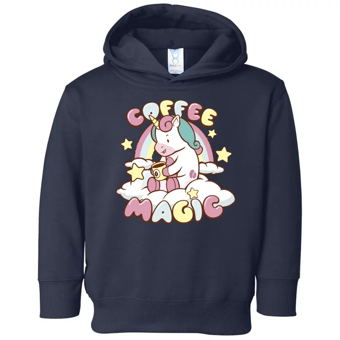 Coffee Magic Unicorn Toddler Hoodie