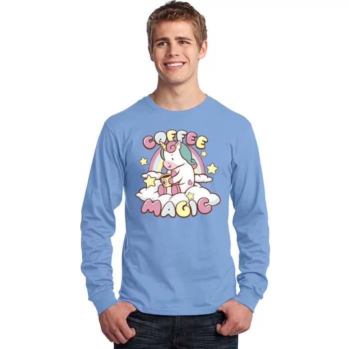 Coffee Magic Unicorn Long Sleeve Shirt