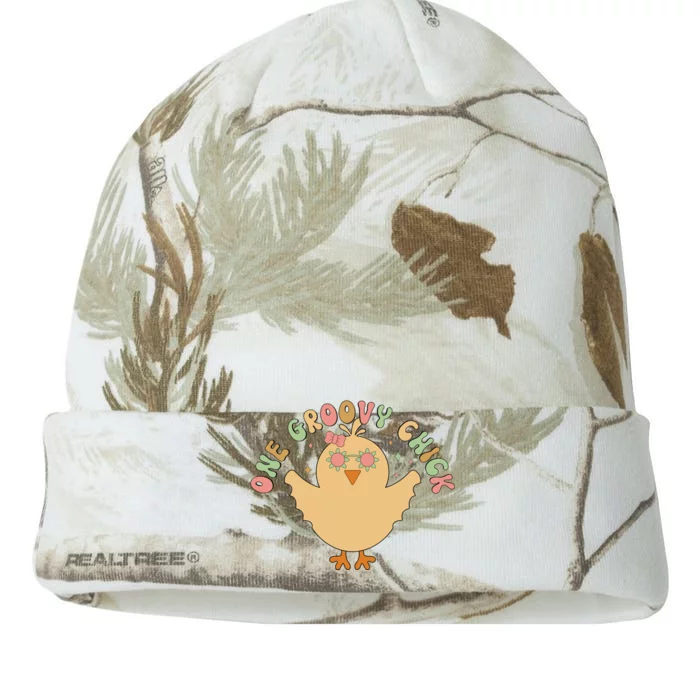 Cute One Groovy Chick Easter Day Kati - 12in Camo Beanie