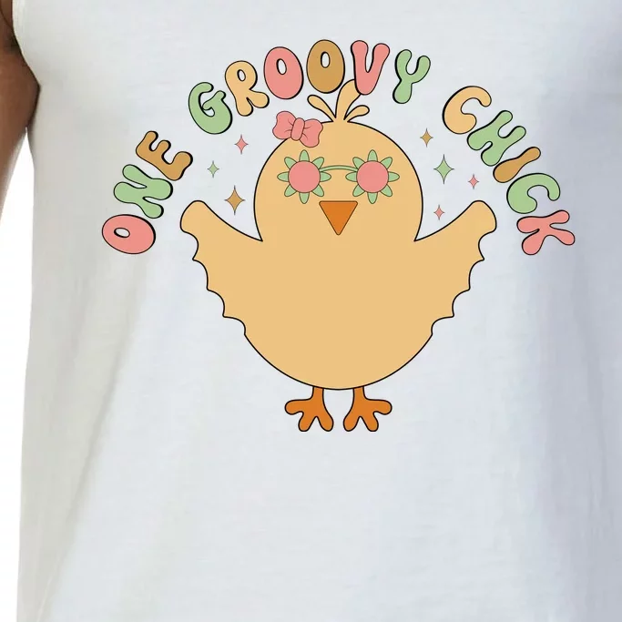 Cute One Groovy Chick Easter Day Comfort Colors® Tank Top