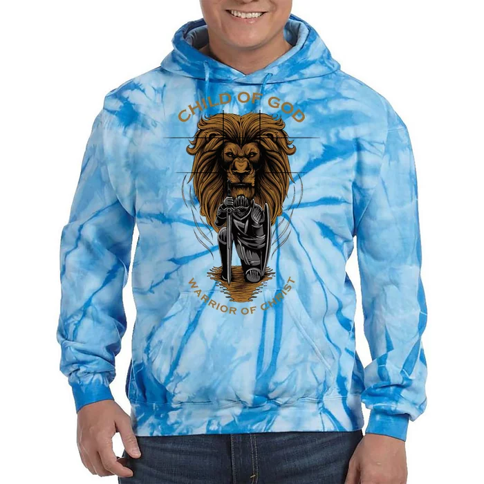 Child Of God Warrior Of Christ Jesus Christian Faith Tie Dye Hoodie