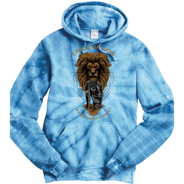 Child Of God Warrior Of Christ Jesus Christian Faith Tie Dye Hoodie