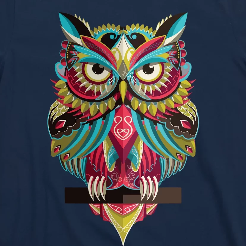 Cool Owl Graphic Tees Cute Graphic Design Illustration Owl T-Shirt