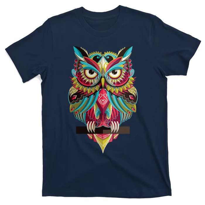 Cool Owl Graphic Tees Cute Graphic Design Illustration Owl T-Shirt