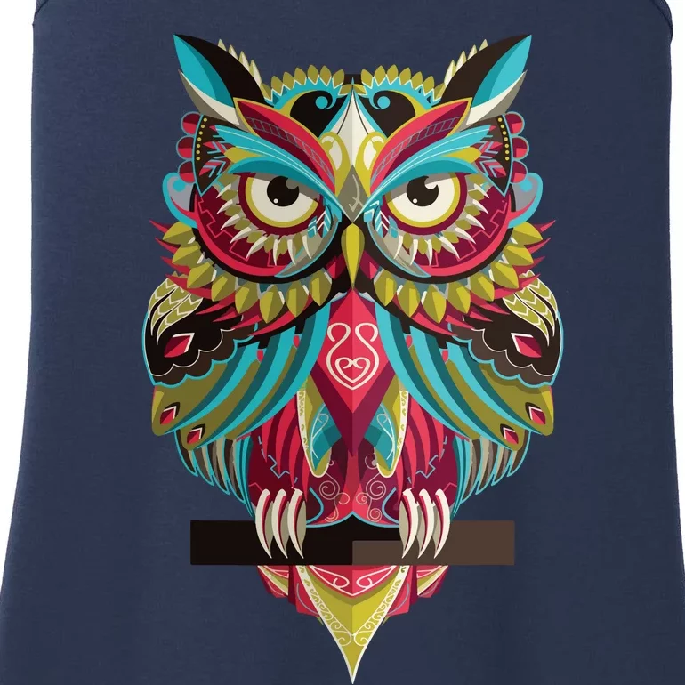 Cool Owl Graphic Tees Cute Graphic Design Illustration Owl Ladies Essential Tank