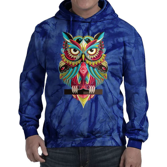 Cool Owl Graphic Tees Cute Graphic Design Illustration Owl Tie Dye Hoodie