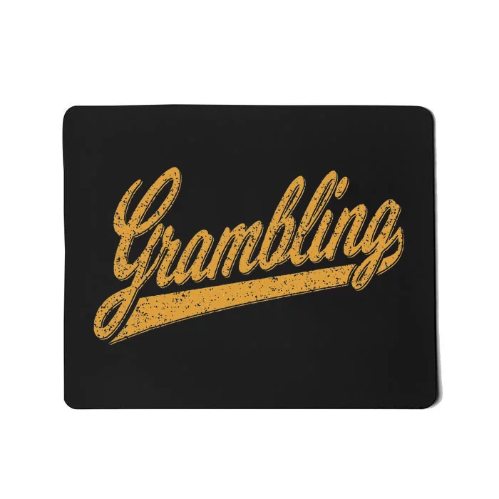 City Of Grambling La Varsity Script Sports Jersey Style Mousepad