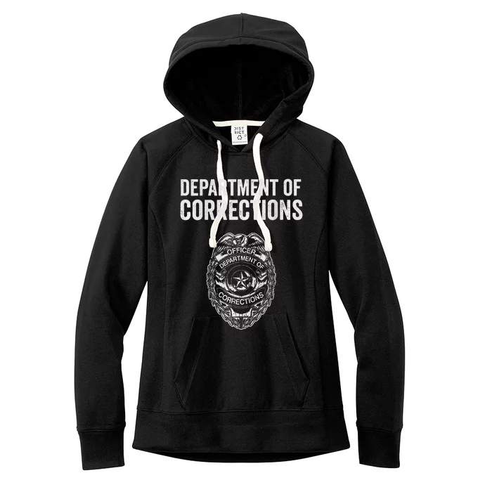 Correctional Officer Gifts Department Of Corrections Women's Fleece Hoodie